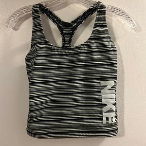 Nike striped racer back tank
